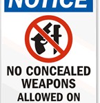 People Put Up Warning Signs as Concealed Carry Law Begins In Wisconsin