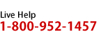 Live Phone Help: (800) 952-1457
