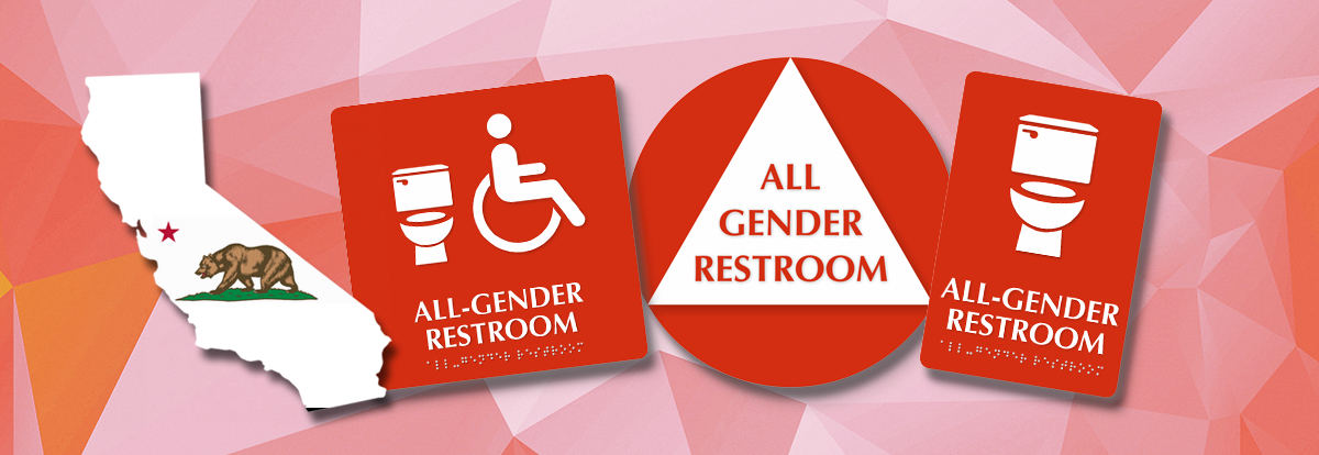California All Gender Restroom Signs