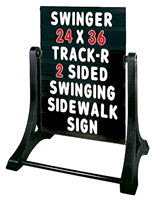 Swinger® Sidewalk Sign - White