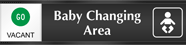 Baby Changing Area (with graphic) - Go/Stop Slider Sign