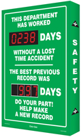 This Department has Worked Sign