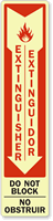 Extinguisher Do Not Block Sign