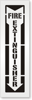 Fire Extinguisher (With Arrow) Sign