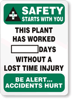 Safety Starts With You. Sign