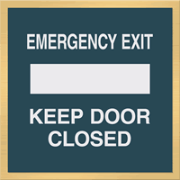 Emergency Exit Keep Door Closed