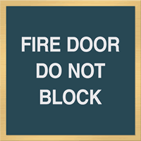 Fire Door Do Not Block