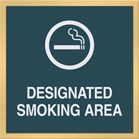 Designated Smoking Area, with Graphic