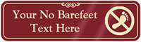 No Barefeet Symbol Sign