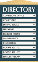 Directory Sign, 10-Panel