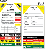 Medical Emergency Triage Tag