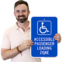 Accessible Passenger Loading Zone Handicap Parking Signs