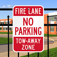 Fire Lane No Parking Tow Signs