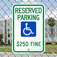 Reserved Parking Fine Imposed Signs (With Graphic)