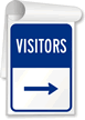 Visitor Information Right Arrow Sign Book