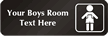 Boys Room Symbol Sign