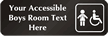 Accessible Boys Room Symbol Sign