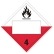 Spontaneously Combustible Placard