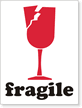 Fragile Paper Shipping Labels