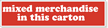 Packing Mixed Merchandise Label