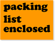 Packing List Enclosed Label