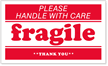 Fragile Handle Care Shipping Labels