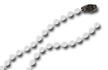 Bead Chain - 4mm Beads - White