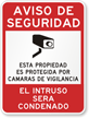 Noticia De Seguridad, Esta Propieadad Es Protejida Sign
