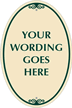 Oval Custom SignatureSign™ Parking Sign