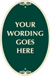 Oval Custom SignatureSign™ Parking Sign