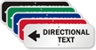 Directional Text - Left Arrow Custom Sign