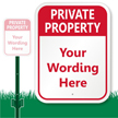 Custom Private Property LawnBoss Sign