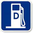 Diesel Fuel Gas Station Graphic Sign