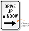 Drive Up Arrow Sign