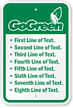 Go Green Custom Sign