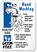 Hand Washing Instructions Sign
