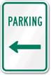 Parking Sign (left arrow)