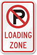 Loading Zone Sign