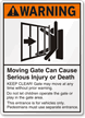 Warning Automatic Gate Sign