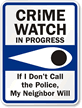 Neighborhood Watch Sign