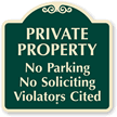 Private Property No Parking Violators Cited SignatureSign™