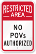Restricted Area Sign