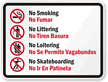 No Smoking Bilingual Sign (with Graphic)