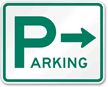 Parking Sign (arrow pointing right)