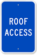 Roof Access Sign