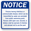 Swimming Pool Notice Sign