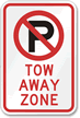 Tow Away Zone Sign