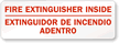 Fire Extinguisher Inside Extinguidor De Incendio Adentro Label