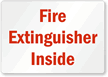 Fire Extinguisher Inside Label