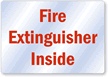 Fire Extinguisher Inside Label